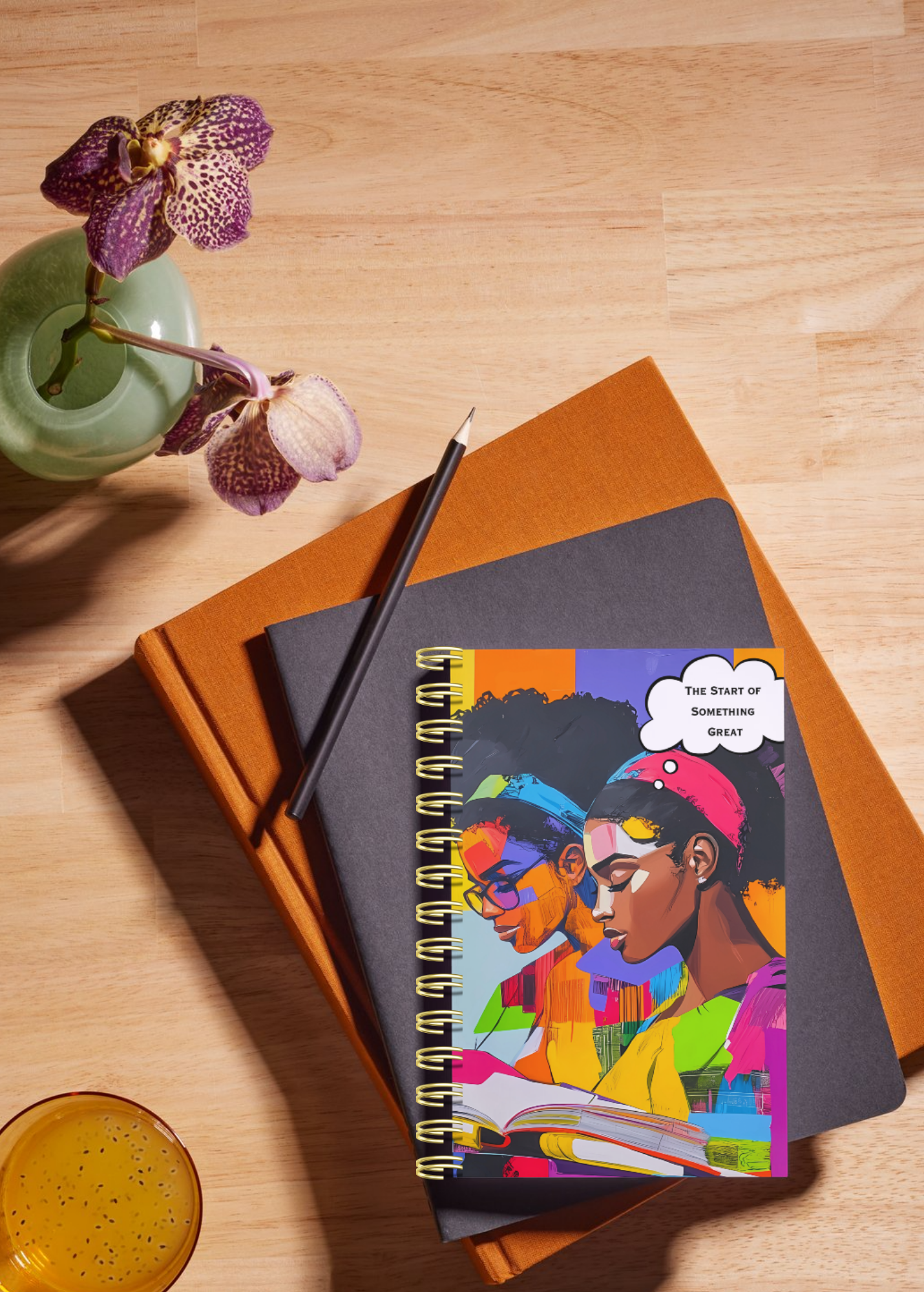 "The Start of Something Great" - A5 Notebook, 200 Pages with 100gsm, Wire-bound for Notes/ Studying/ Writing