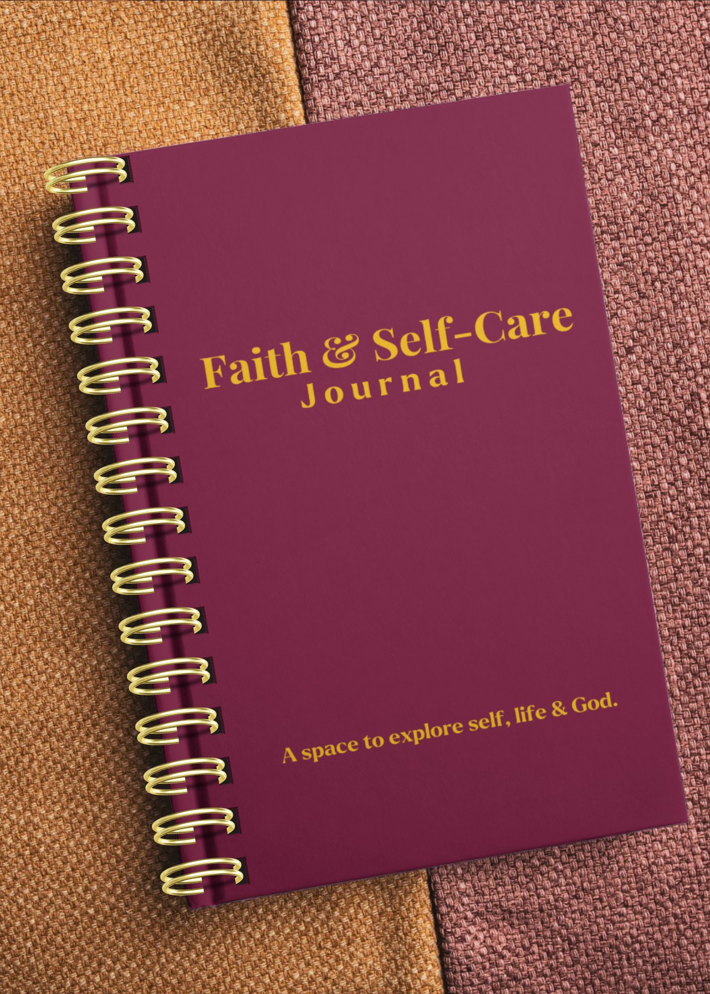 THE FAITH & SELF-CARE JOURNAL - (BURGUNDY EDITION)